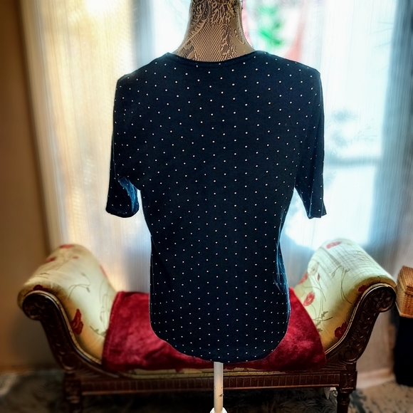 Time and Tru Blue & White Top -Lg - Picture 3 of 4